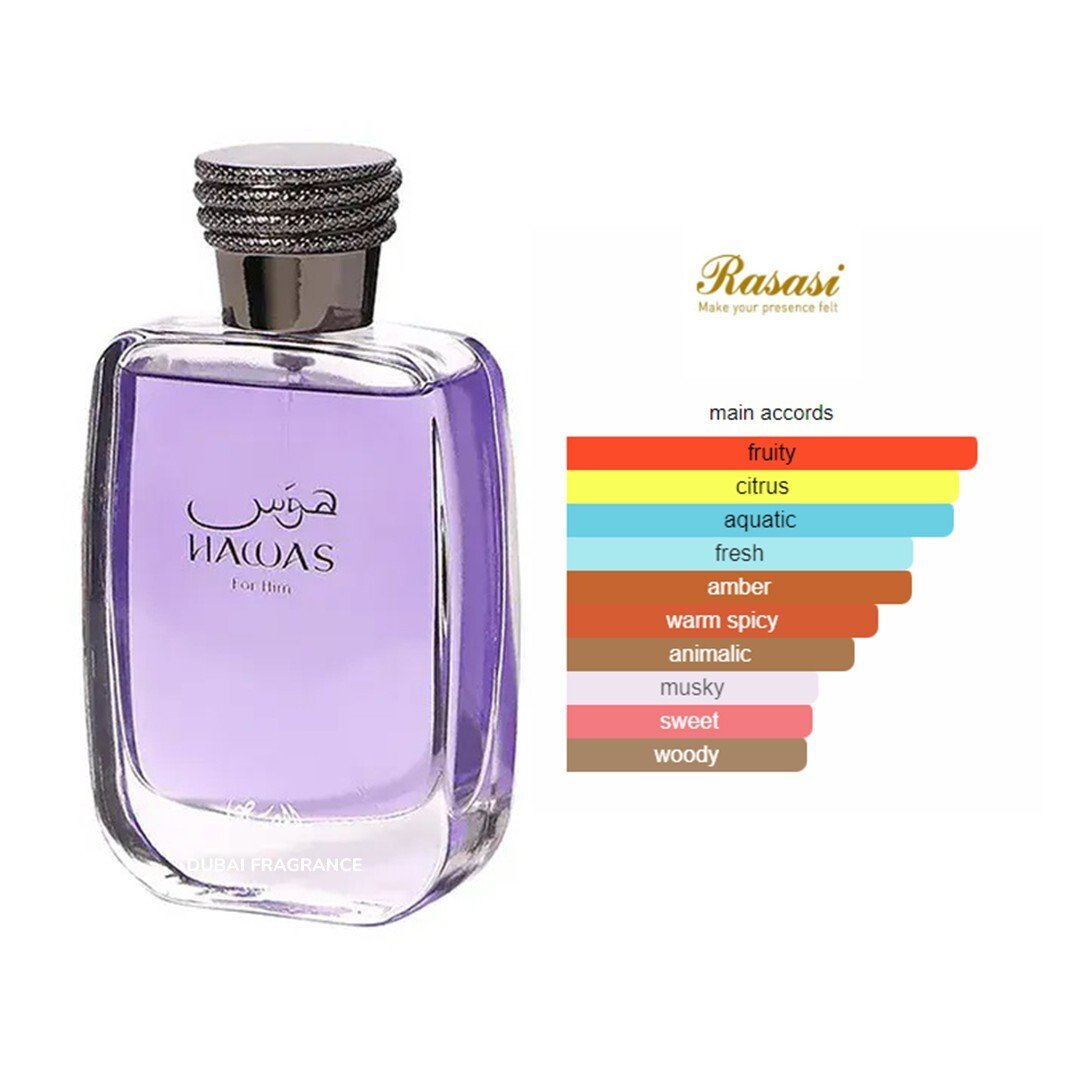 Rasasi Hawas Eau De Parfum 100ml For Men | Long Lasting Perfume secondary