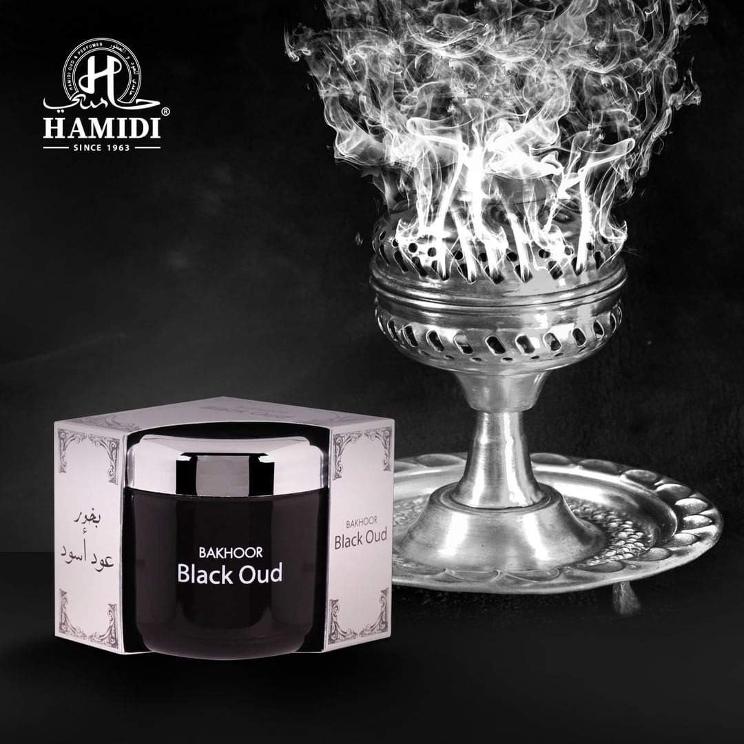 Hamidi Black Oud 100% Pure Oriental Bakhoor 70g, Arabic Incense, Home Fragrances secondary