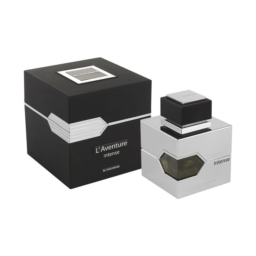 Al Haramain L’Aventure Intense 100 ml – Premium Amber Oud & Citrus Woody Fragrance for Men
